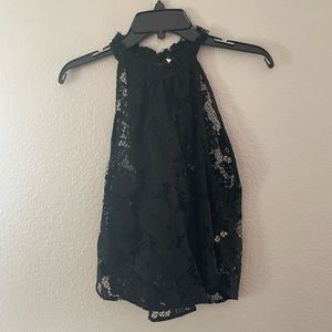 Black free people lace top
